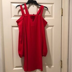 Women’s red cocktail dress